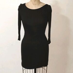 Forever 21 basic black solid dress size small